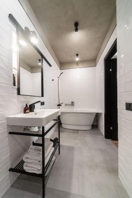3 Storey Apartment With A Character And A Terrace リガ エクステリア 写真